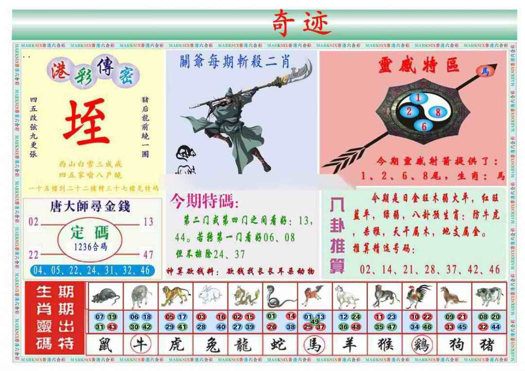 036期马经奇迹B(新图推荐)[图]