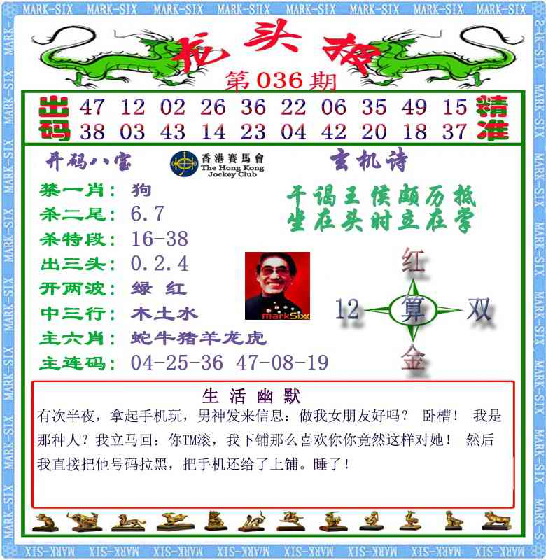036期马经龙头报（荐）[图]