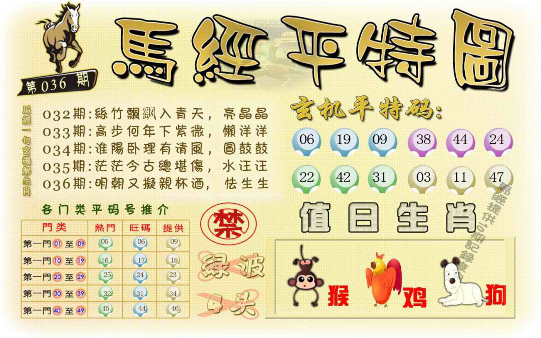 036期马经平特图（荐）[图]